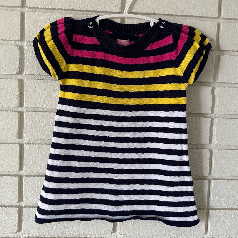 Place sweater Multicoloured striped dress